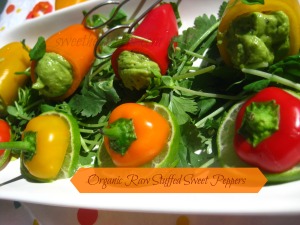 Organic Raw Stuffed Sweet Peppers - sweetheatchefs.com
